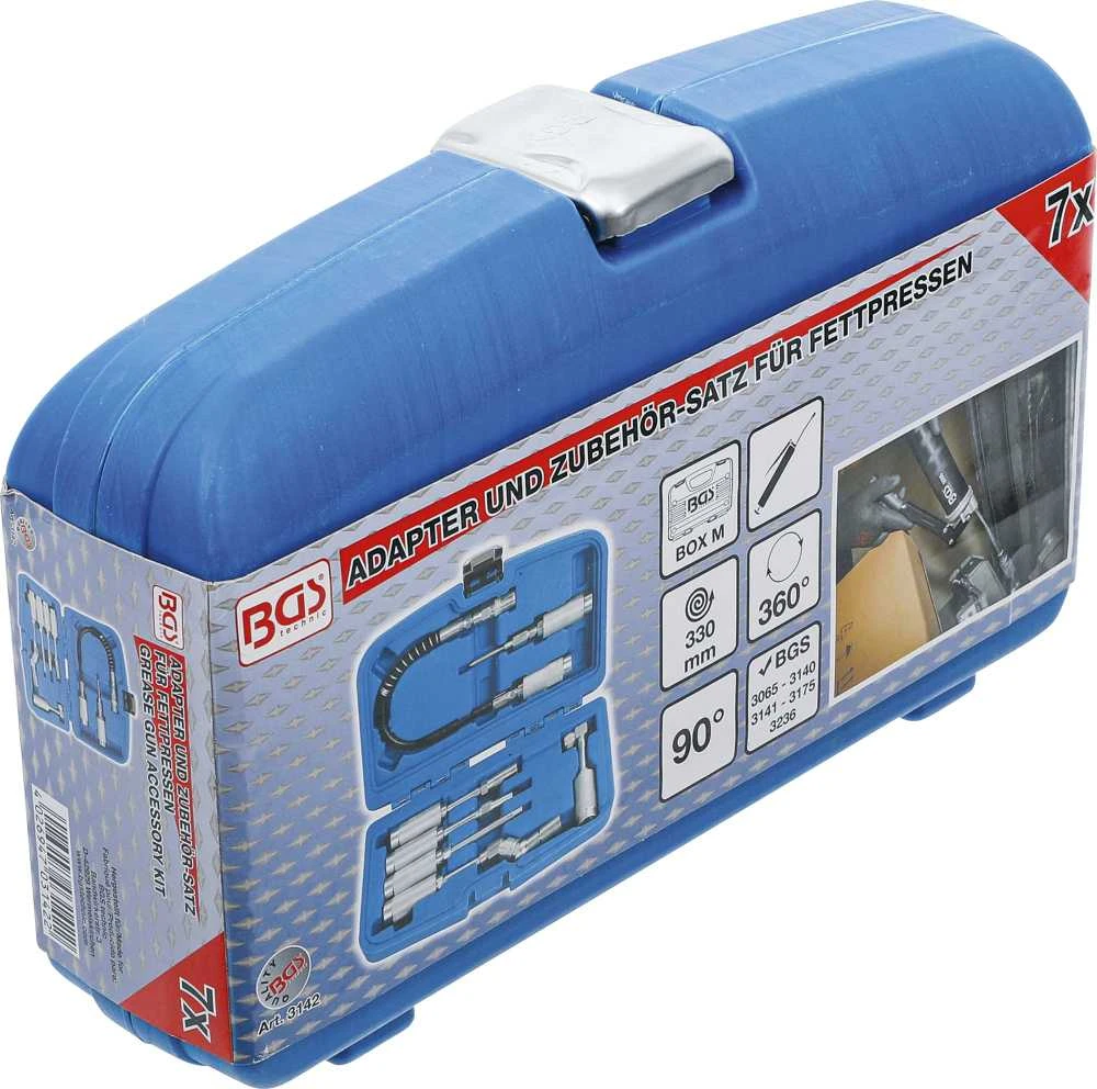 Bgs Technic Tepimo pistoleto priedų komplektas | 7 vnt. (3142)