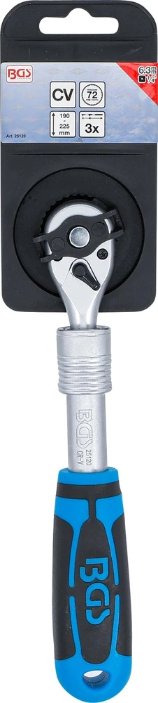 Bgs Technic Terkšlė galvutėms ištraukiama | 6.3 mm (1/4") | 190 - 225 mm (25120)