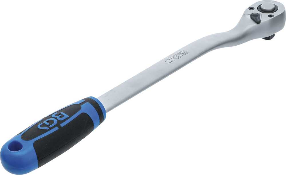 Bgs Technic Terkšlė lenkta | smulkūs dantukai | ilgas tipas | 12,5 mm (1/2") | 380 mm (324)