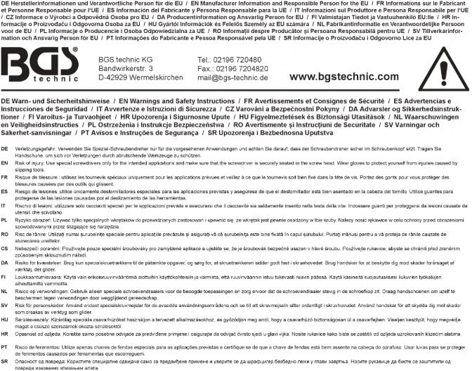 Bgs Technic Terkšlinio reversinio atsuktuvo ir antgalių rinkinys | 6,3 mm (1/4") Hex | 43 vnt. (74741)