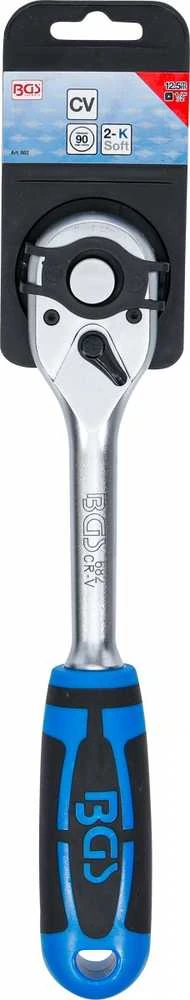 Bgs Technic Terkšlinis raktas reversinis | tiesus smulkūs dantukai | 12,5 mm (1/2") (682)