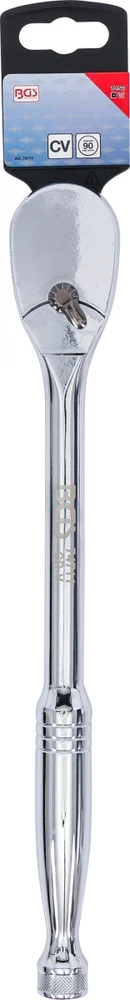 Bgs Technic Terkšlinis raktas su perjungimu | 12.5 mm (1/2") | CrV | smulkūs dantukai (74711)