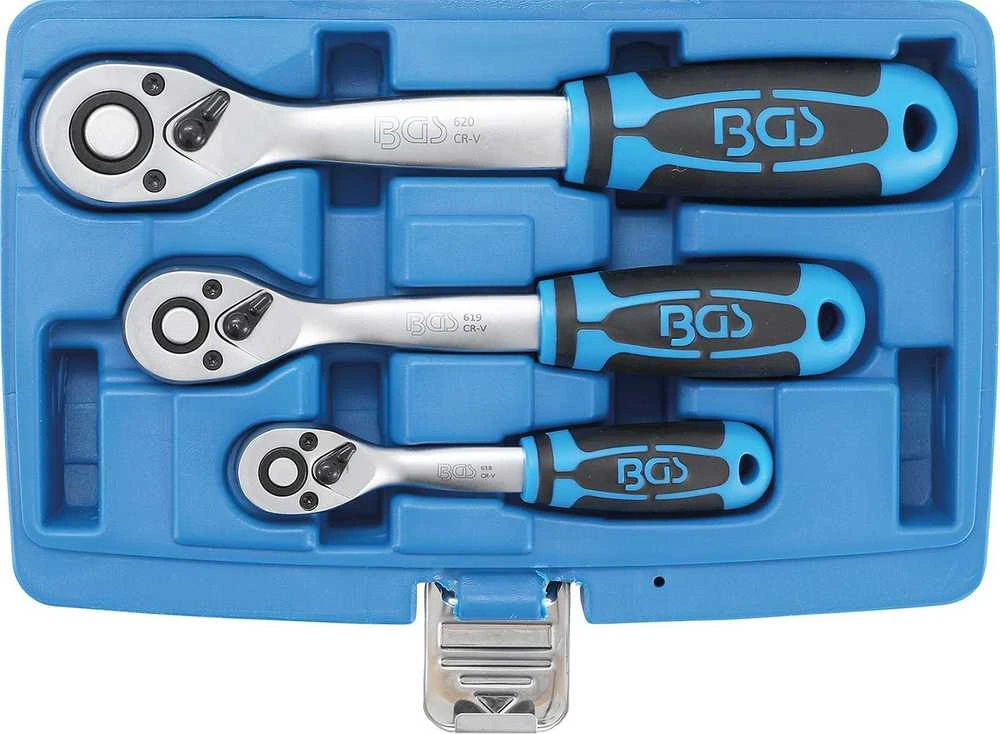 Bgs Technic Terkšlių rinkinys | 6,3 mm (1/4") / 10 mm (3/8") / 12,5 mm (1/2") | 3 vnt. (621)