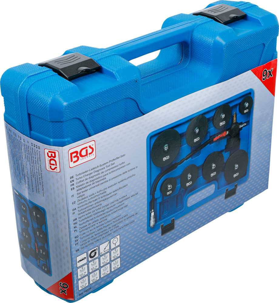 Bgs Technic Testavimo rinkinys turbo sistemoms | 9 vnt. (70339)