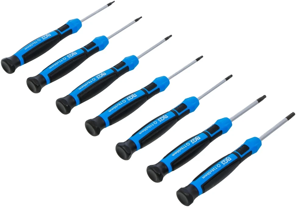 Bgs Technic Tikslių atsuktuvų rinkinys | T-Star (Torx) T6 - T7 - T8 - T9 - T10 - T15 - T20 | 7 vnt. (4880)