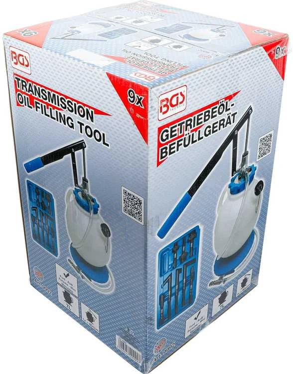 Bgs Technic Transmisinės alyvos pildymo įrankis su rankiniu siurbliu su 8 adapteriais | 7 l (9992)
