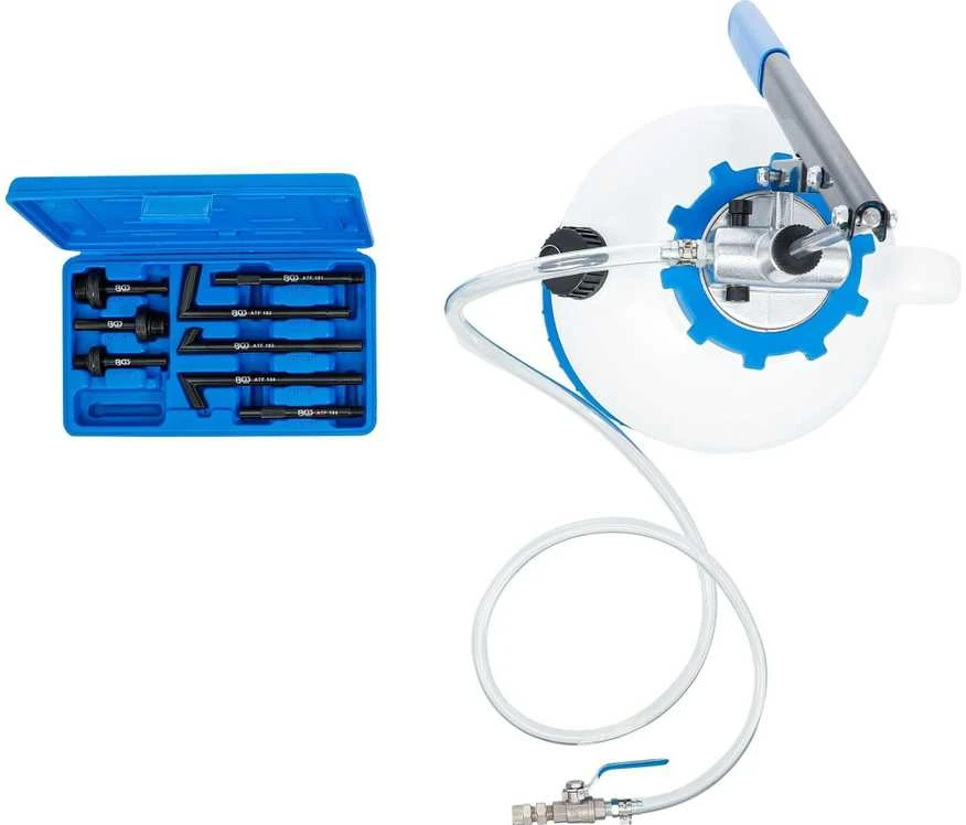 Bgs Technic Transmisinės alyvos pildymo įrankis su rankiniu siurbliu su 8 adapteriais | 7 l (9992)