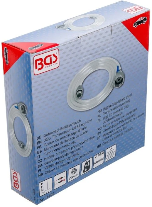 Bgs Technic Transmisinės alyvos užpildymo žarna | VAG DSG | 2 m (1409)