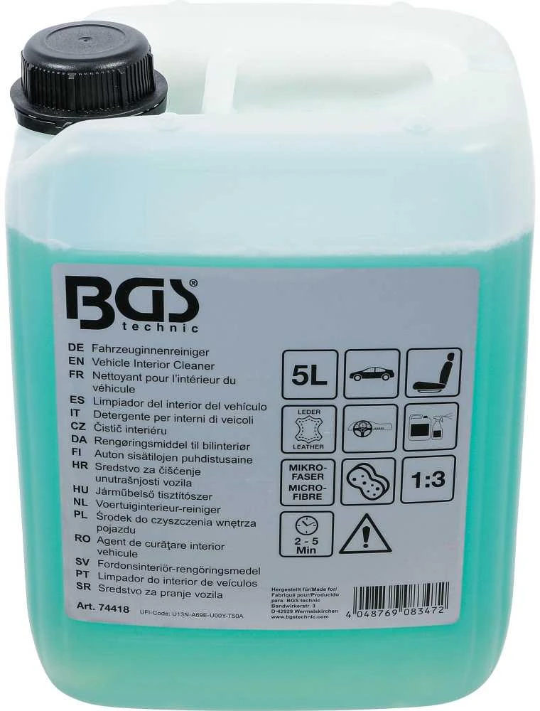 Bgs Technic Transporto priemonių salono valiklis | 5 l (74418)
