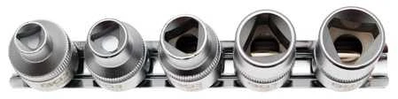 Bgs Technic Trikampių galvučių rinkinys | M5 - M12 (8 - 16,5 mm) | 5 vnt. (8608)