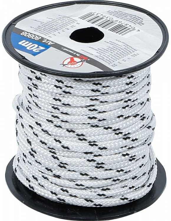 Bgs Technic Universali virvė | 3 mm x 20 m | juoda / balta (80808)