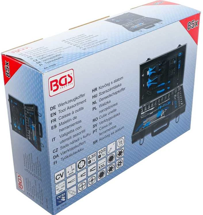 Bgs Technic Universalus įrankių asortimentas | 85 vnt. (11510)