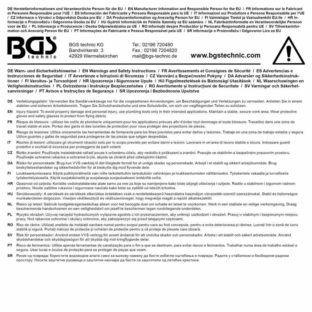 Bgs Technic Universalus raktas maišytuvo antgaliams ir filtrams | M16–M24 sriegiai (50507)