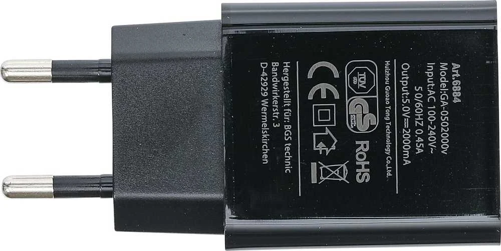 Bgs Technic Universalus USB įkroviklis | 2 A (6884)