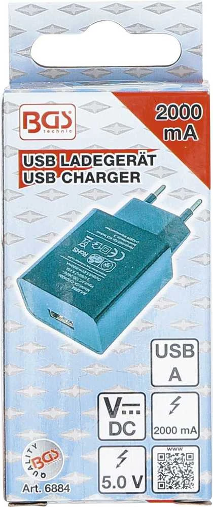 Bgs Technic Universalus USB įkroviklis | 2 A (6884)