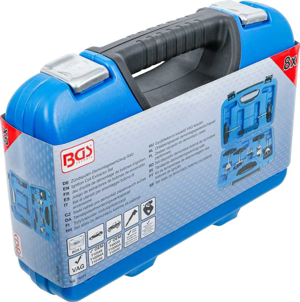 Bgs Technic Uždegimo ritės ištraukimo rinkinys | VAG | 8 vnt. (70326)