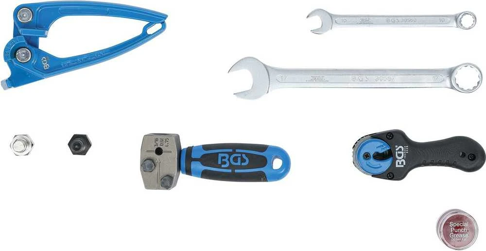 Bgs Technic Vamzdelių valcavimo / lankstymo / pjovimo rinkinys | 4.75 mm (3/16") vamzdeliams (1270)