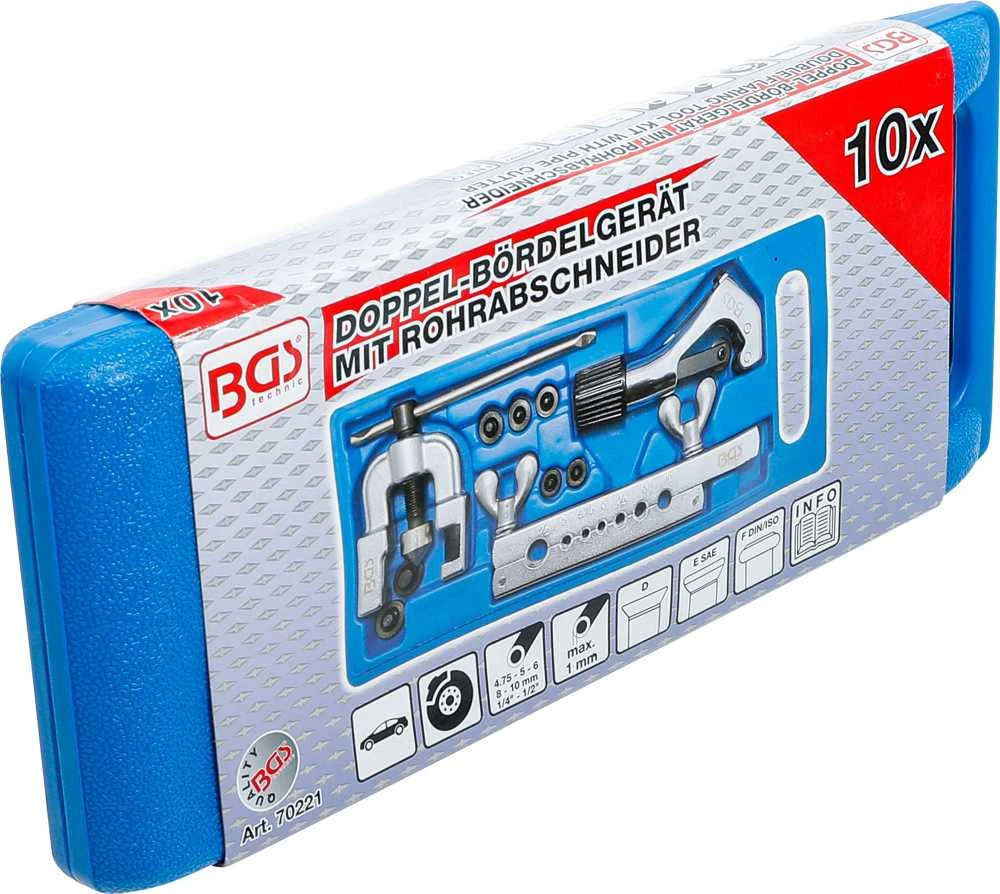 Bgs Technic Vamzdelių valcavimo rinkinys su pjovikliu | 4.75-10 mm (70221)
