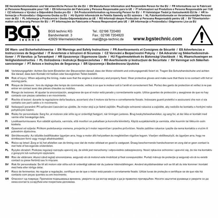 Vorel Bgs Technic Variklio degimo fazių reguliavimo rinkinys | VAG, Porsche EA839 (74439)
