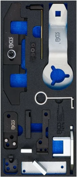 Bgs Technic Variklio fiksavimo įrankių rinkinys PSA 1,0 / 1,2 l, 8 vnt., 1/3 įdėkle BGS (74776)