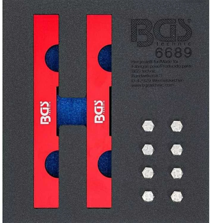 Bgs Technic Įrankių įdėklas 1/6: variklio paskirstymo fiksavimo įrankių rinkinys | Mercedes-Benz M642 (6689)