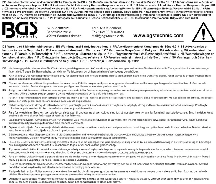 Bgs Technic Variklio paskirstymo įrankių įdėklas | PSA, Toyota 1.0/1.2 VTi | 1/6 (8978)