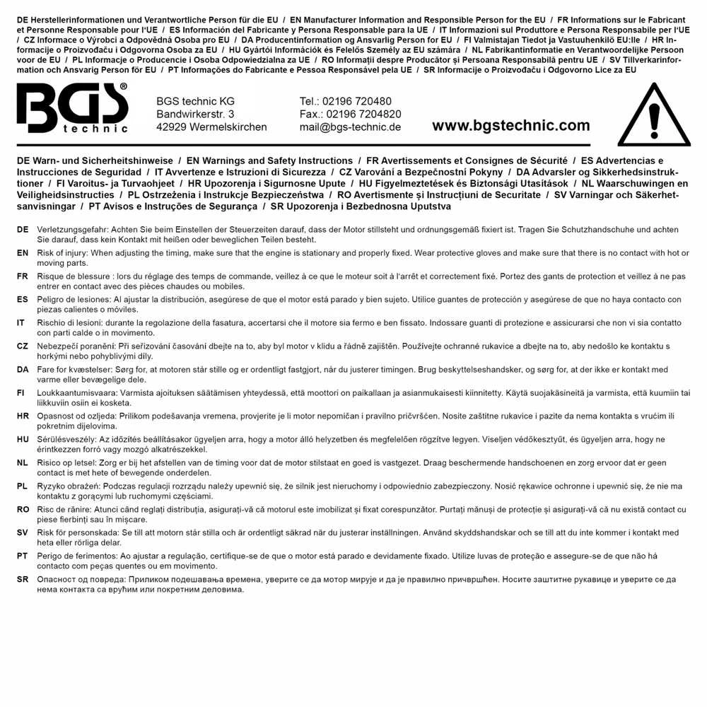 Bgs Technic Variklio fiksavimo rinkinys | Ford 1.5L 3 Cilindrų EcoBoost Petrol variklis (74577)