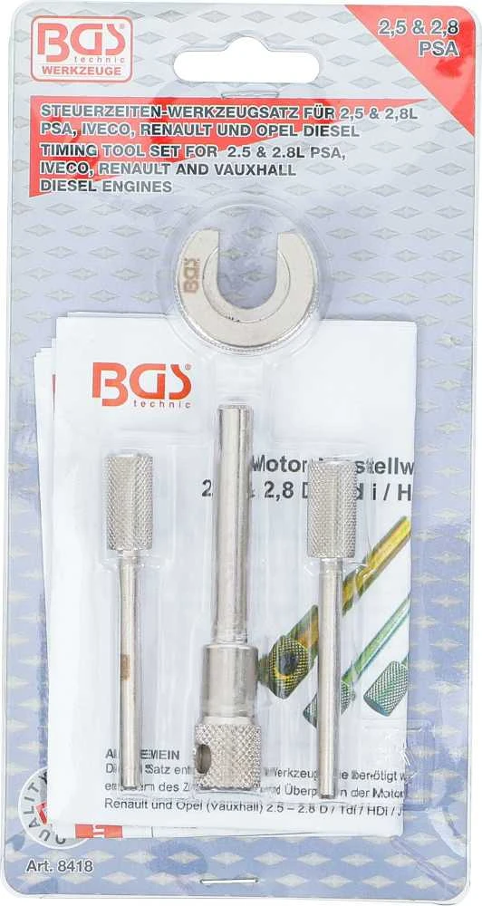 Bgs Technic Variklio fiksavimo rinkinys | PSA 2.5, 2.8 Dyzelis (8418)