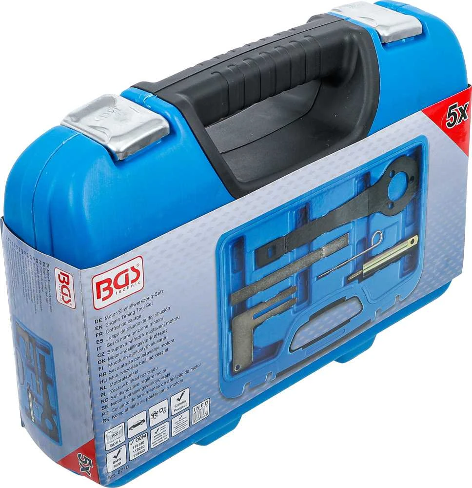 Bgs Technic Variklio fiksavimo rinkinys | BMW, Mini, PSA (8710)