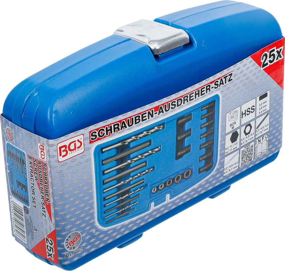 Bgs Technic Varžtų išsukėjų rinkinys HSS | 25 vnt. (8462)