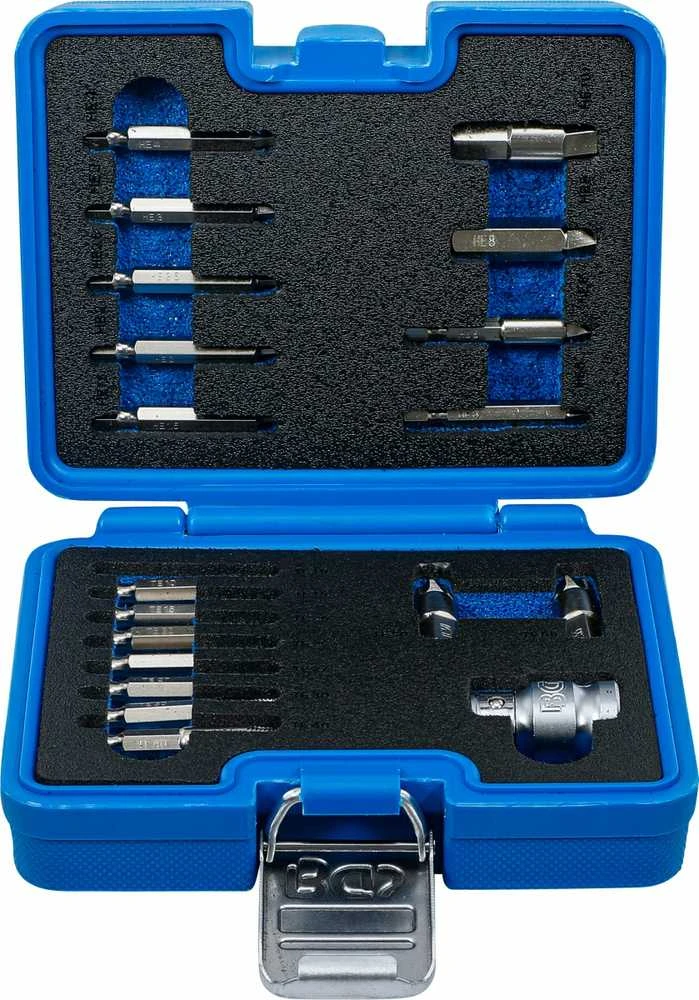 Bgs Technic Varžtų ištraukimo rinkinys | vidiniam šešiakampiui 1,5 - 10 mm / T-Star (Torx) | T10 - T55 | 19 vnt. (9173-1)