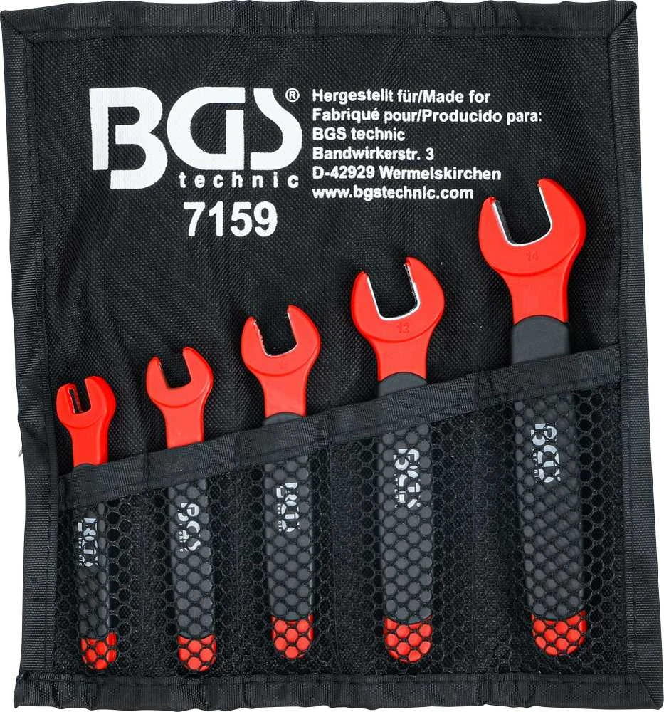Bgs Technic VDE atvirų raktų rinkinys | 7 - 14 mm | 5 vnt. (7159)