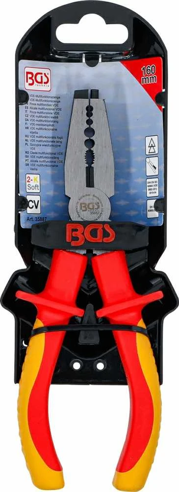 Bgs Technic VDE daugiafunkcinės replės | 160 mm (35887B)