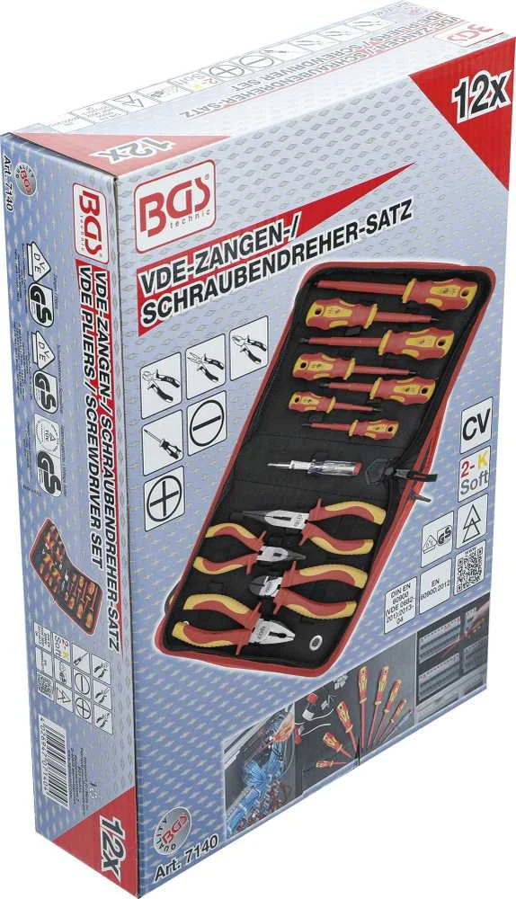 Bgs Technic VDE replių / atsuktuvų rinkinys | 12 vnt. (7140)