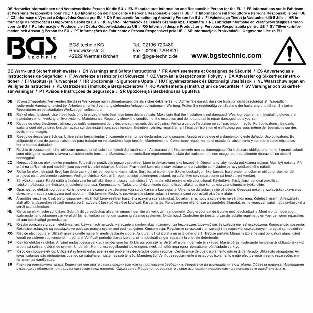 Bgs Technic VDE tiksliųjų atsuktuvų rinkinys | 6 vnt. (35883)