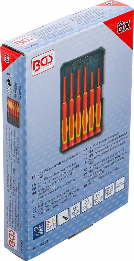 Bgs Technic VDE tiksliųjų atsuktuvų rinkinys | 6 vnt. (35883)