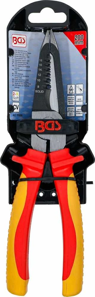 Bgs Technic VDE vielos nuplėšimo replės | 200 mm (35888B)