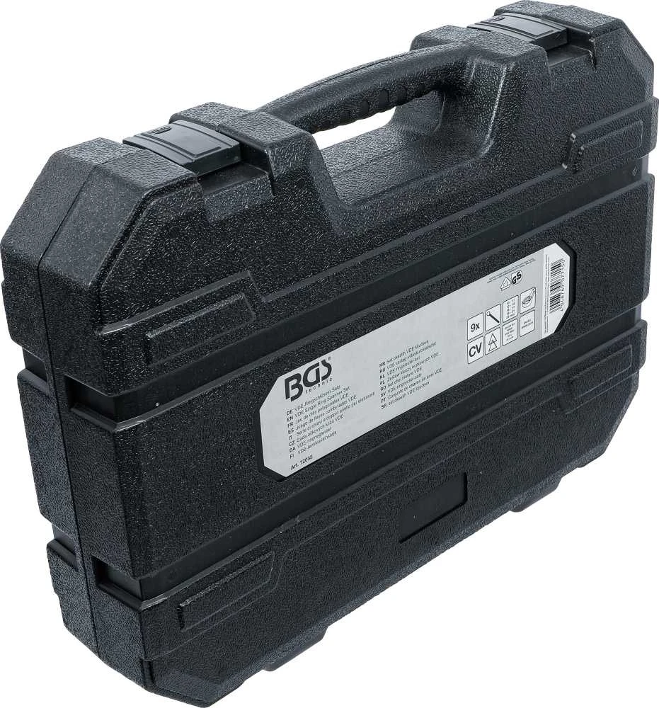Bgs Technic Profesionalus VDE žiedinių veržliarakčių rinkinys | gilus poslinkis | 10 - 24 mm | 9 vnt. (72035)