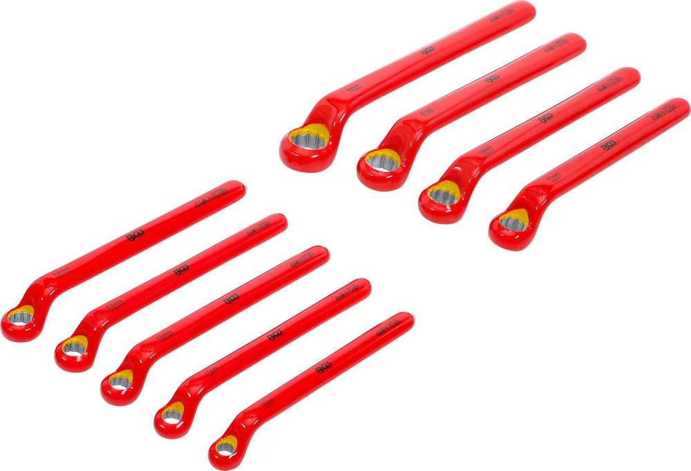 Bgs Technic Profesionalus VDE žiedinių veržliarakčių rinkinys | gilus poslinkis | 10 - 24 mm | 9 vnt. (72035)