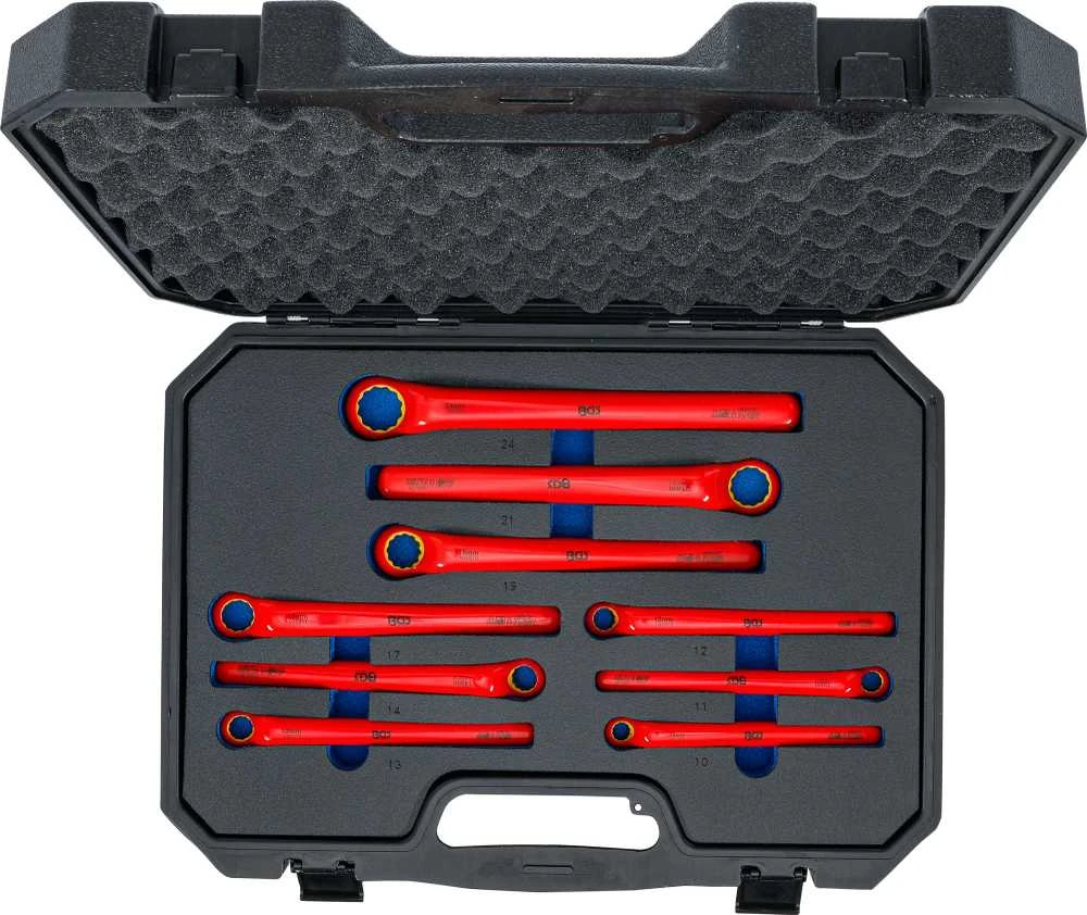 Bgs Technic Profesionalus VDE žiedinių veržliarakčių rinkinys | gilus poslinkis | 10 - 24 mm | 9 vnt. (72035)