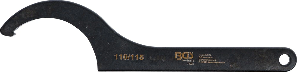Bgs Technic Veržliaraktis užmetamas | kablys | 110 - 115 mm (73221)