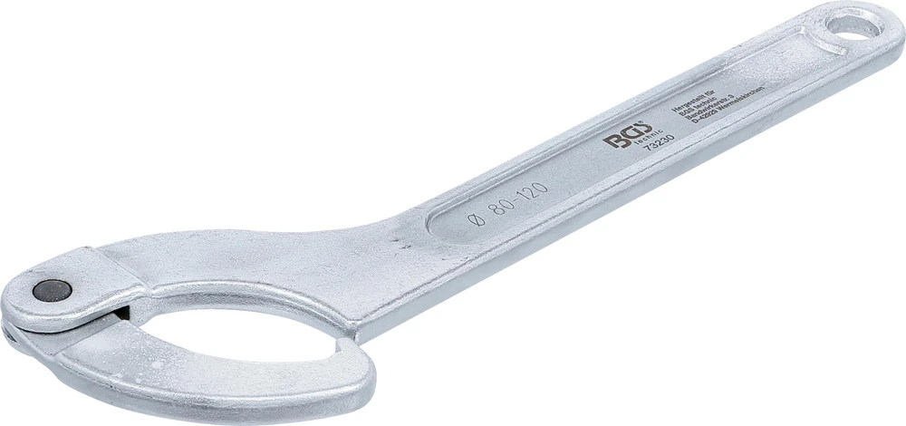 Bgs Technic Veržliaraktis užmetamas reguliuojamas | kablys | 80 - 120 mm (73230)