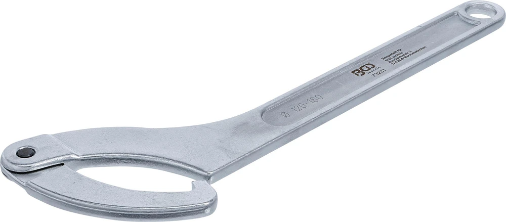 Bgs Technic Veržliaraktis užmetamas reguliuojamas | kablys | 120 - 180 mm (73231)
