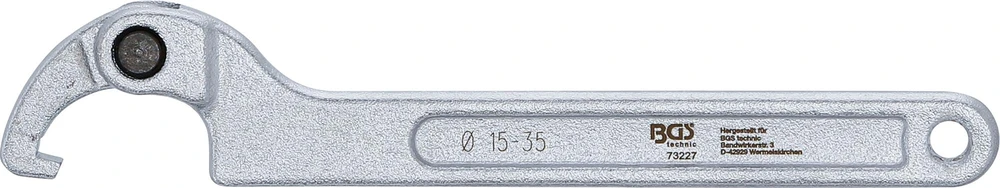 Bgs Technic Veržliaraktis užmetamas reguliuojamas | kablys | 15 - 35 mm (73227)