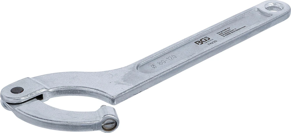 Bgs Technic Veržliaraktis užmetamas reguliuojamas | su antgaliu | 80 - 120 mm (74230)