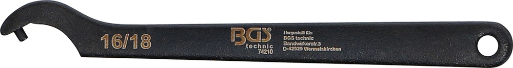 Bgs Technic Veržliaraktis užmetamas | su antgaliu | 16 - 18 mm (74210)