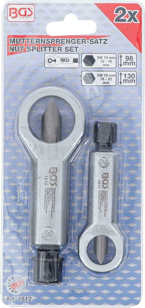 Bgs Technic Veržlių nupjovėjų rinkinys | 12 - 16 mm / 16 - 22 mm | 2 vnt. (1812)