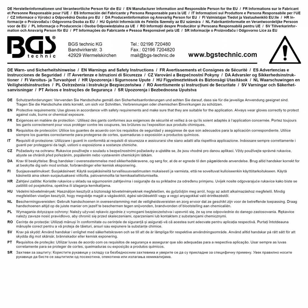 Bgs Technic Vienkartinių pirštinių dėžutė | Nitrilas | su papildomu sukibimu | Gr. XL | 100 vnt. (74671)