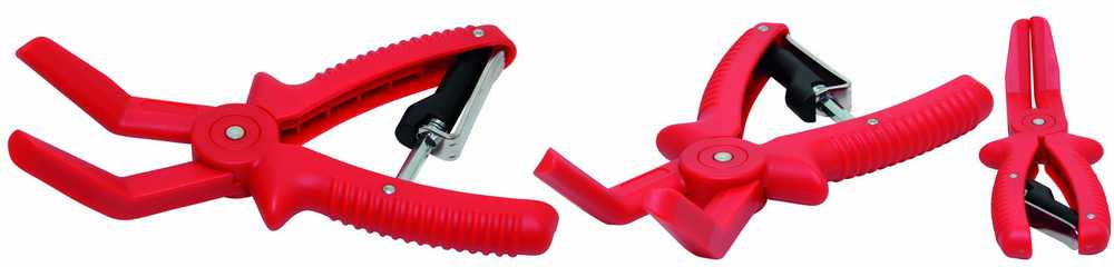 Bgs Technic Žarnų užspaudimo replės lenktos su fiksavimo mechanizmu | 220 mm (9274)