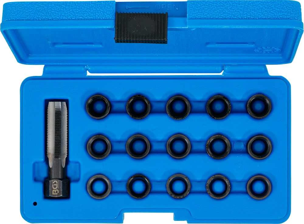 Bgs Technic Žvakės sriegio lizdo remonto rinkinys | M14 x 1,25 mm | 16 vnt. (149)